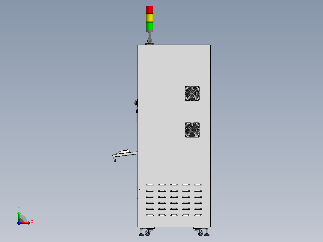 操作控制台A型前视图