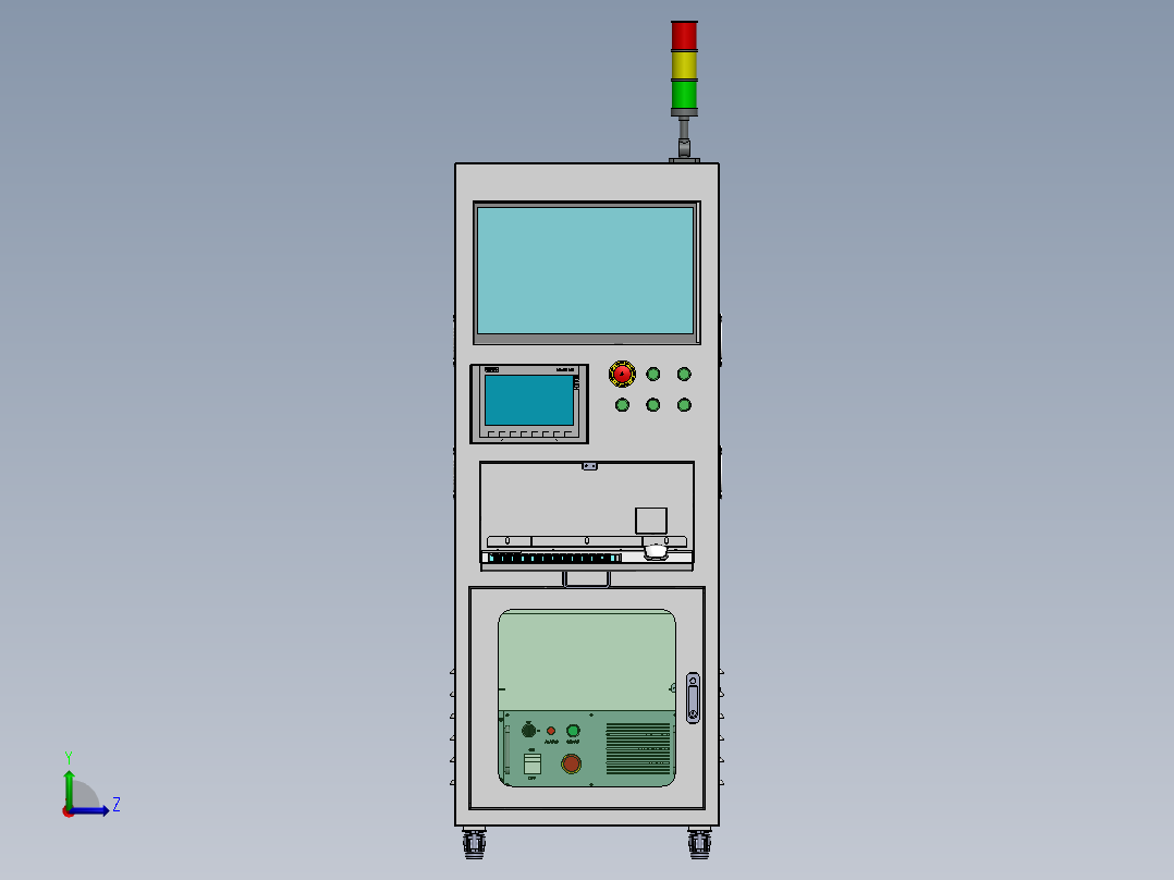 操作控制台A型左视图