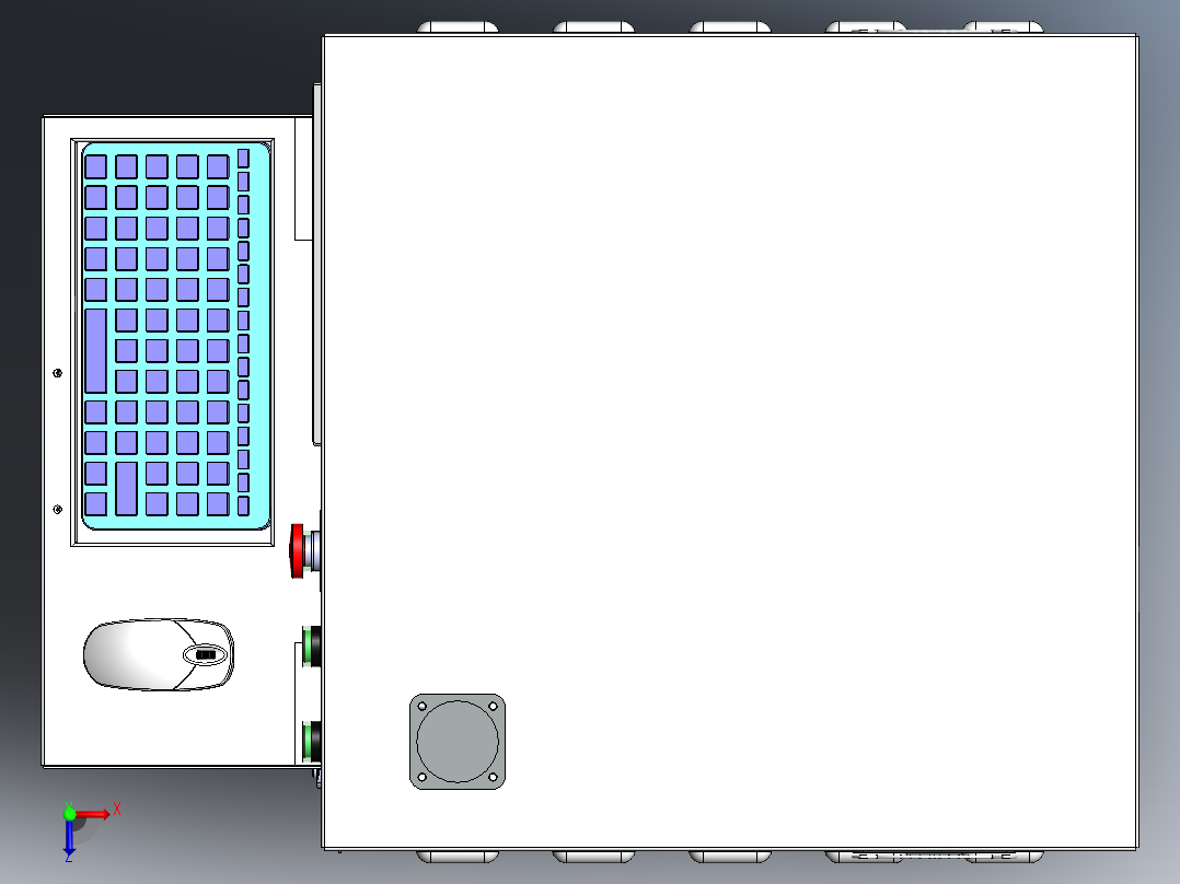 操作控制台A型俯视图
