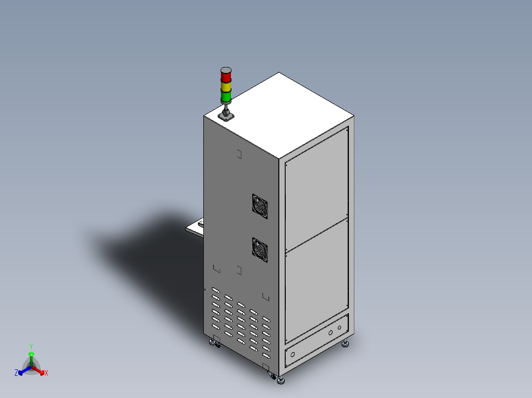 操作控制台A型正等轴测图