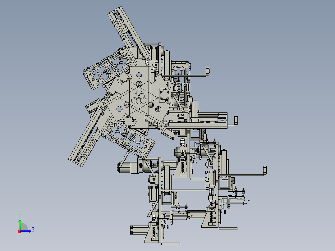 机械改造超级机甲左视图