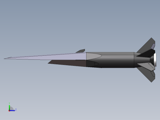 高超音速导弹左视缩略图