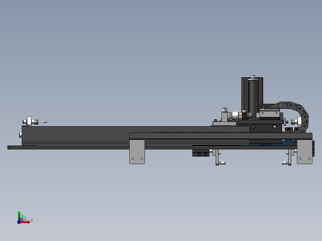 往返滑动机构前视图