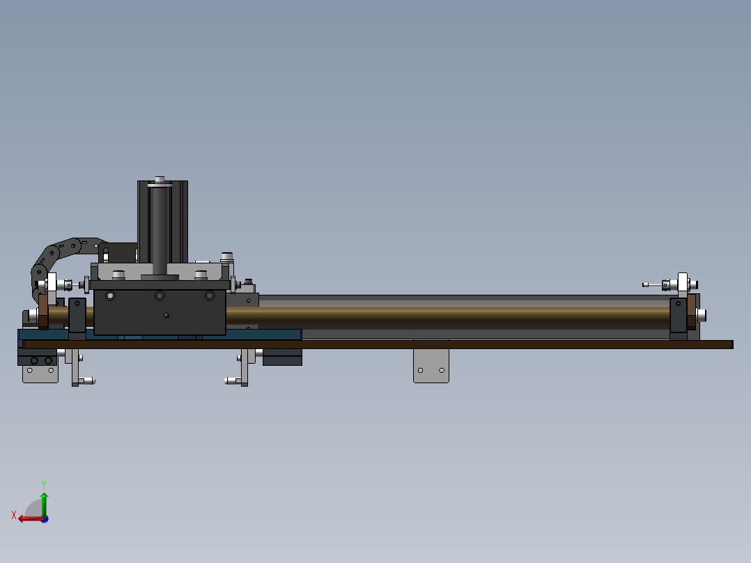 往返滑动机构后视图