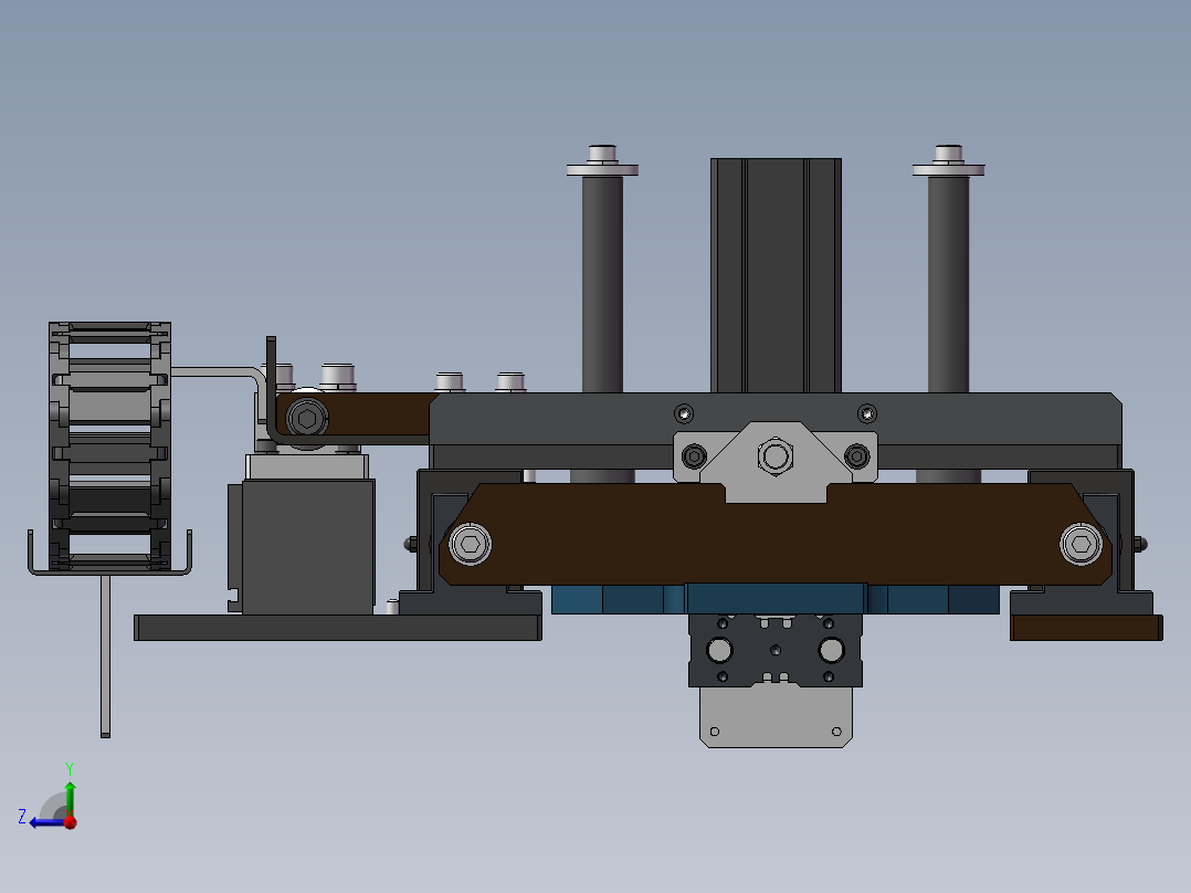 往返滑动机构右视图