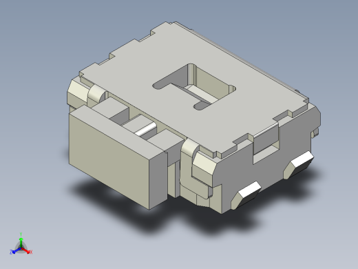 1小型侧面操纵轻触开关正等轴测缩略图