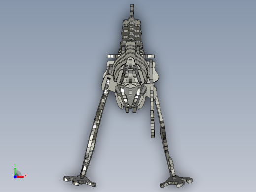 激光下料拼图恐龙STEP _ IGES前视缩略图