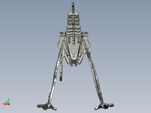 激光下料拼图恐龙STEP _ IGES后视缩略图
