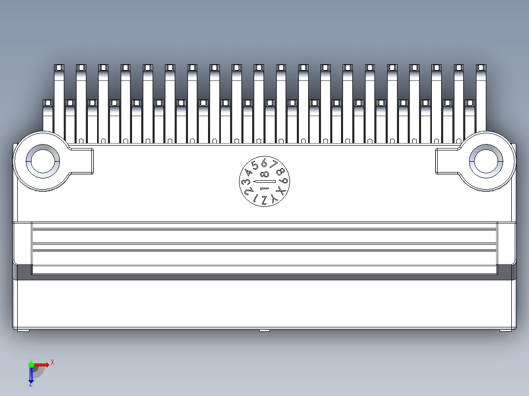 连接器AAUS01AP2-040K0211俯视图