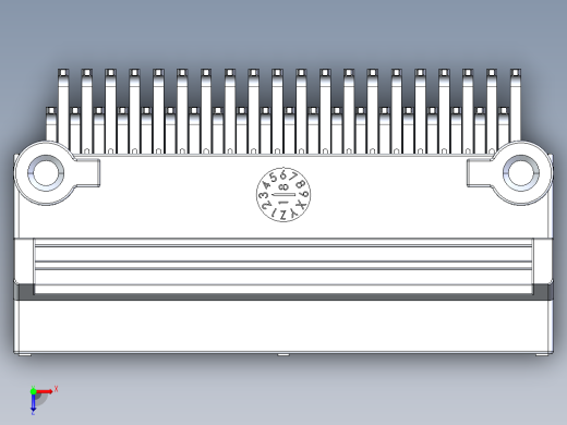 连接器AAUS01AP2-040K0211俯视缩略图