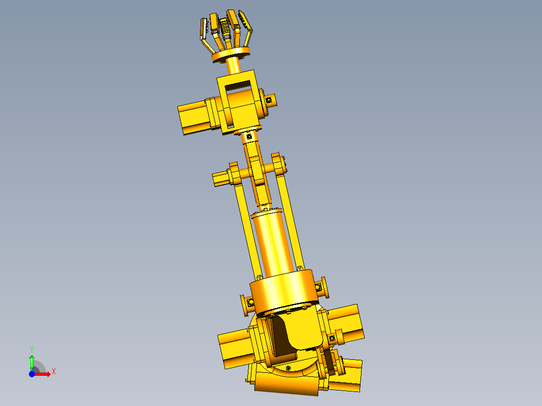 W040-番茄采摘机械手结构设计（含三维图+CAD图纸+说明书）前视图