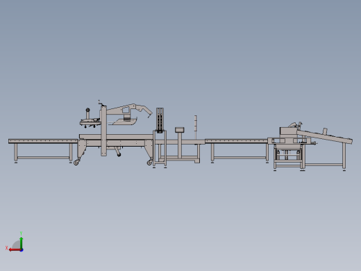 装箱流水线设备（货物打包包装）后视缩略图