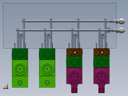 阀块装配后视缩略图