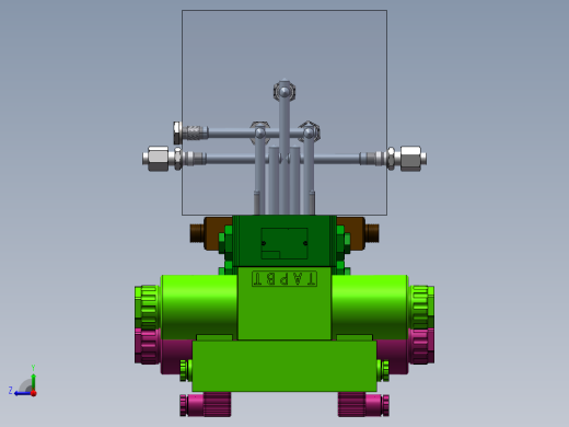 阀块装配右视缩略图