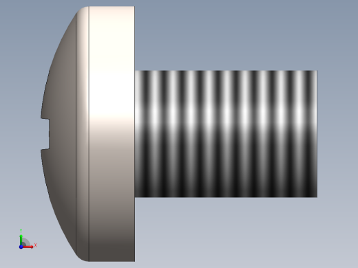 螺丝 M3.5 十字盘头-M3.5 x 5 Screw head.SLDPRT前视缩略图