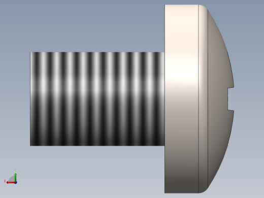 螺丝 M3.5 十字盘头-M3.5 x 5 Screw head.SLDPRT后视缩略图