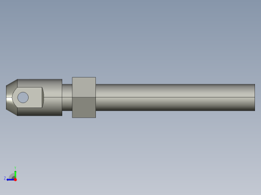 鏈條螺絲(Single End長型)CBS2-3D多系列多零件图纸模型右视缩略图