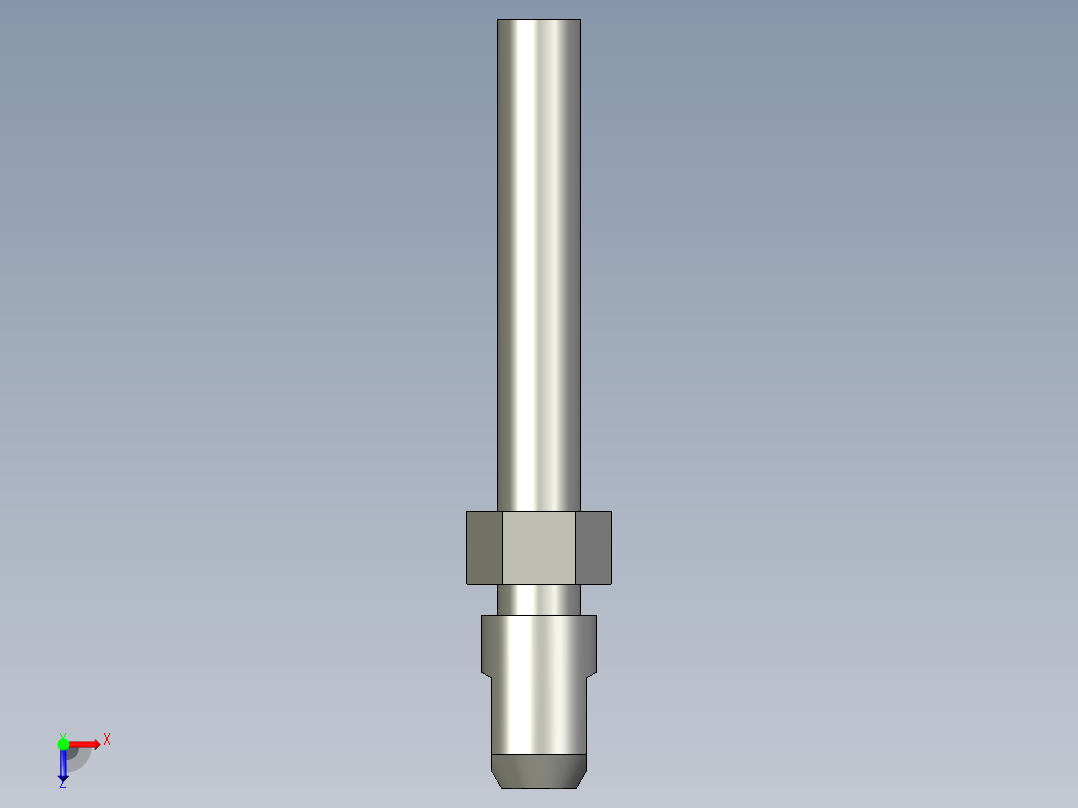 鏈條螺絲(Single End長型)CBS2-3D多系列多零件图纸模型俯视图