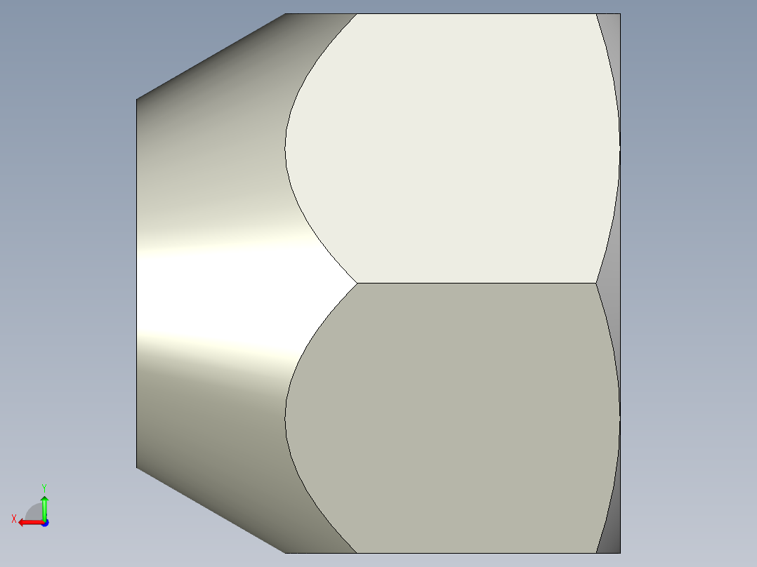 DIN 74361紧固件螺母螺栓后视图