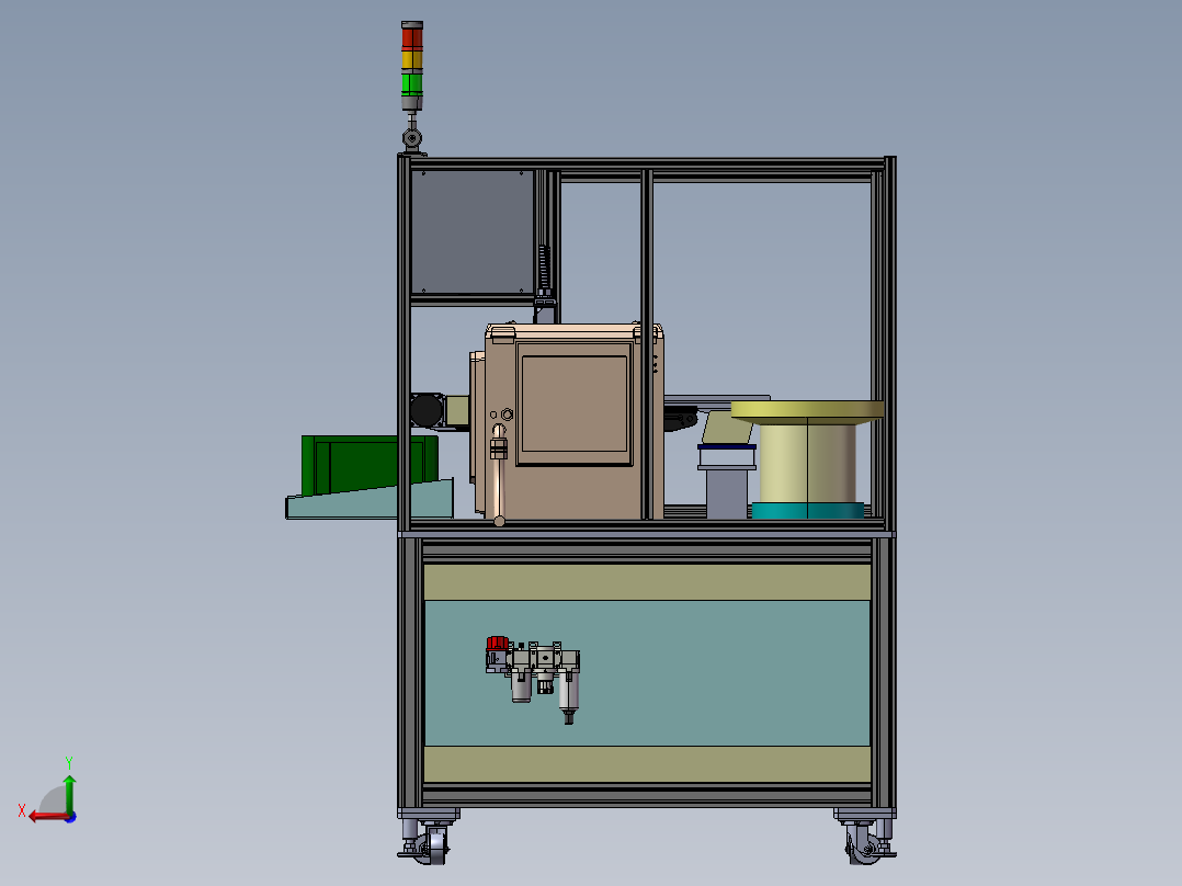 自动打码机后视图