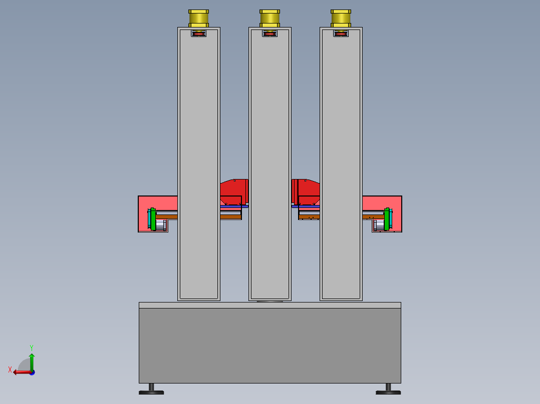 Q473-轴类零件加工误差分析及检测装置设计三维SolidWorks】后视图