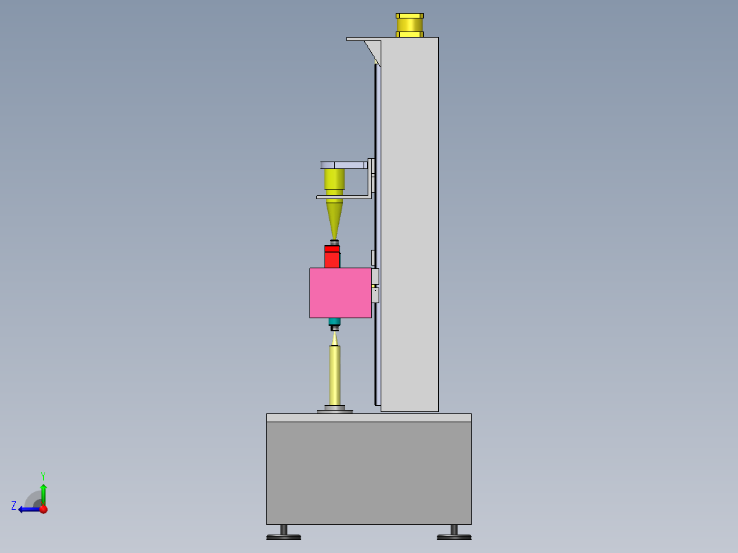 Q473-轴类零件加工误差分析及检测装置设计三维SolidWorks】右视图