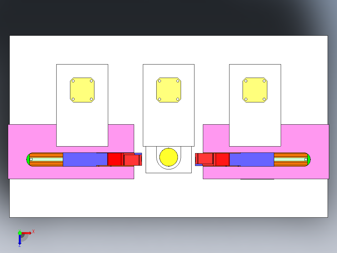 Q473-轴类零件加工误差分析及检测装置设计三维SolidWorks】俯视图