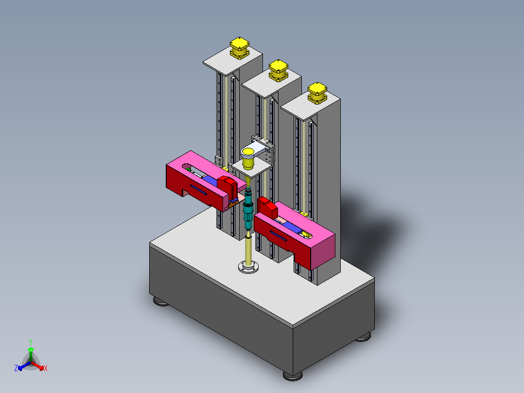 Q473-轴类零件加工误差分析及检测装置设计三维SolidWorks】正等轴测图
