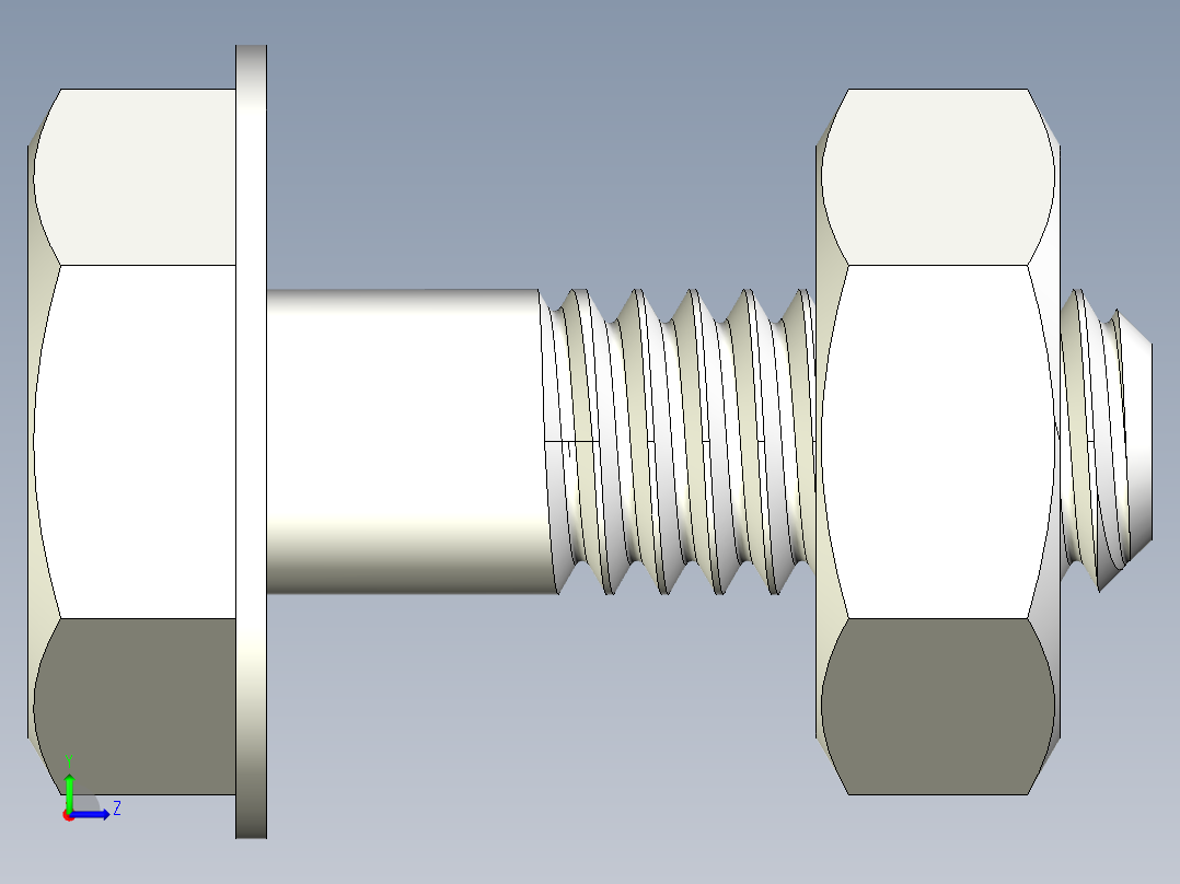 螺栓和螺母-M2.5 X 0.45左视图
