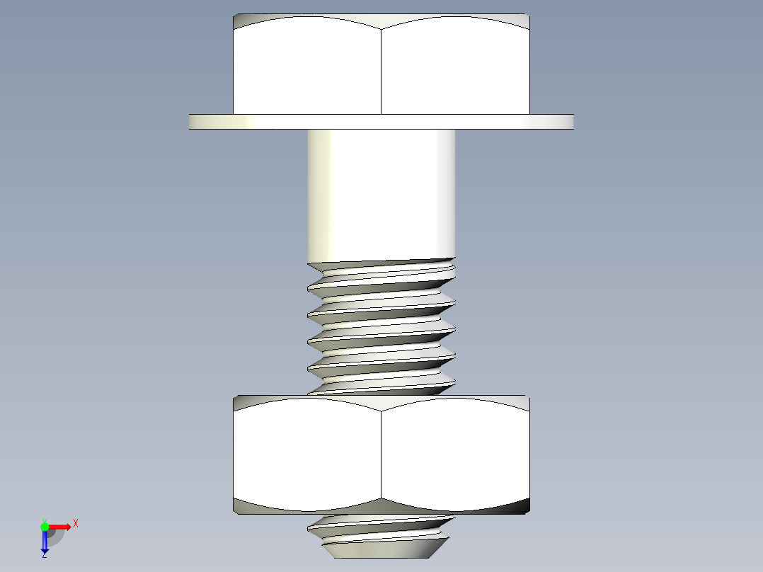 螺栓和螺母-M2.5 X 0.45俯视图