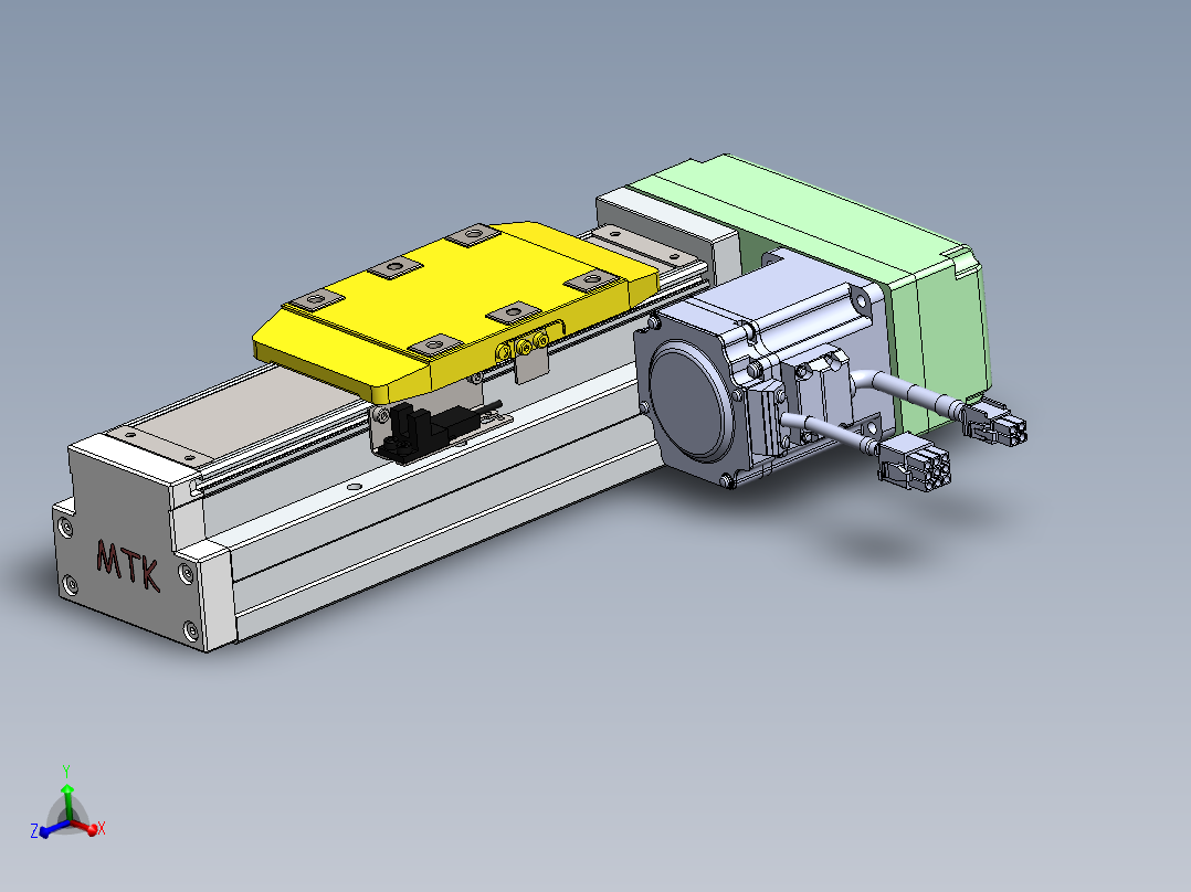 GTH内嵌丝杆全封闭GTH8-BR-200W主视图