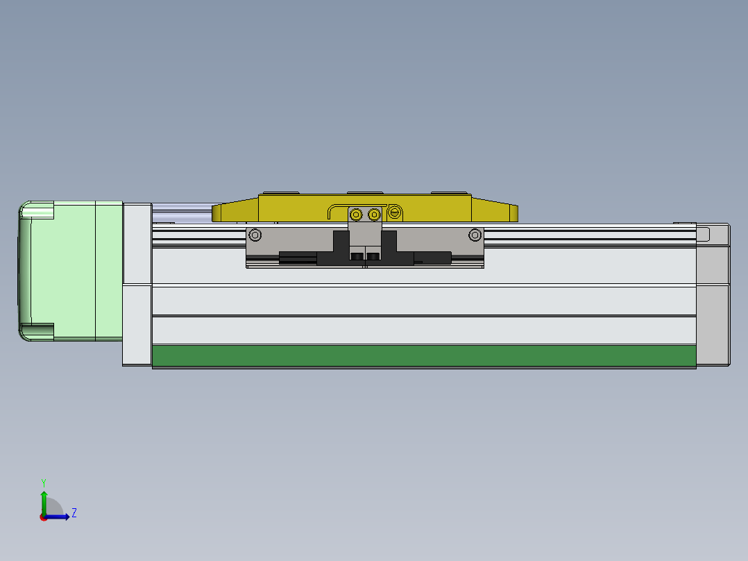 GTH内嵌丝杆全封闭GTH8-BR-200W左视图