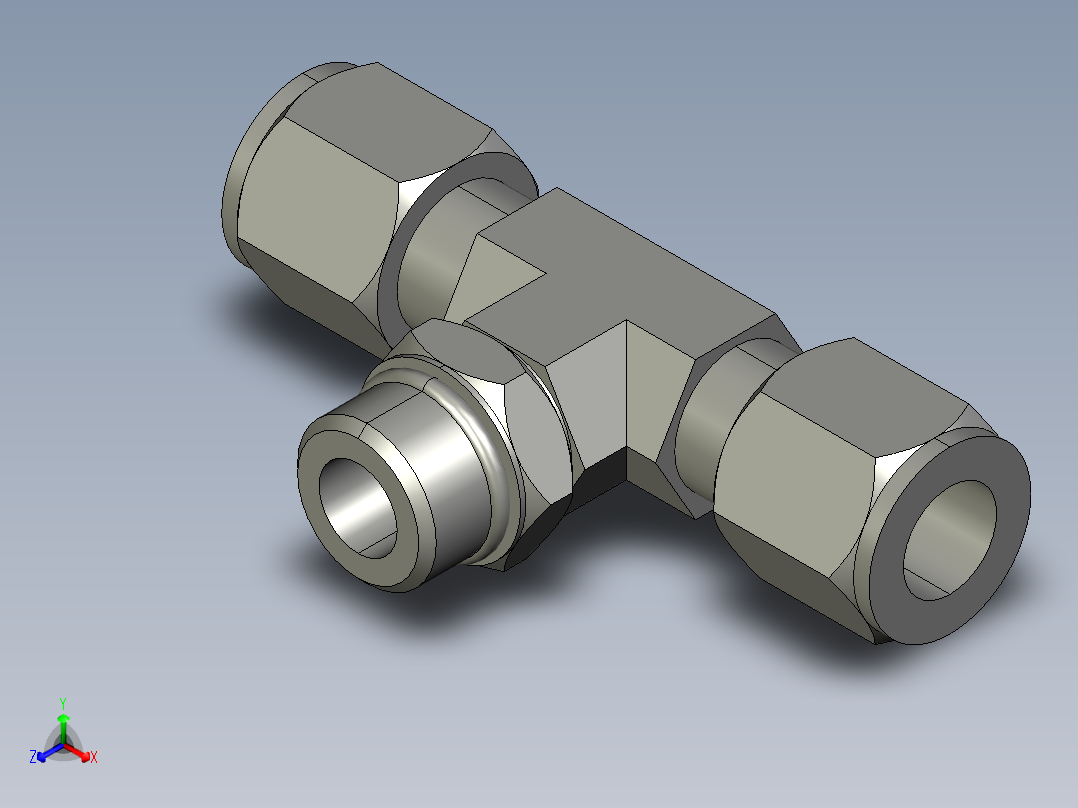 卡套式工业通用硬管接头8_s5bu-s主视图