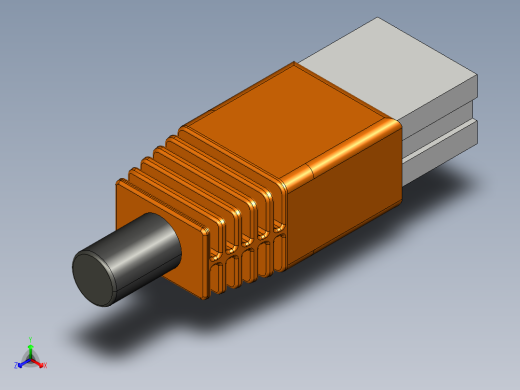 RJ45电缆正等轴测缩略图