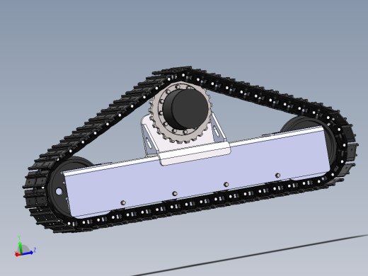 3吨液压三角钢制履带底盘