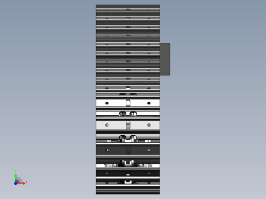 3吨液压三角钢制履带底盘前视缩略图