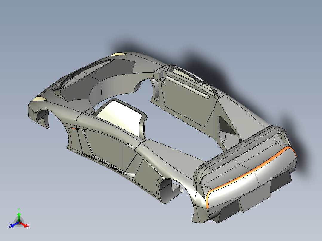 汽车车身 (87)正等轴测图
