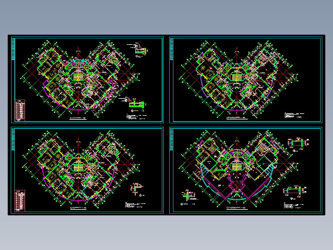 阳光带海滨城平立剖面图