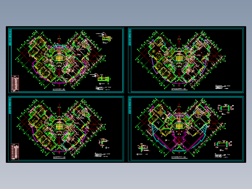 阳光带海滨城平立剖面图