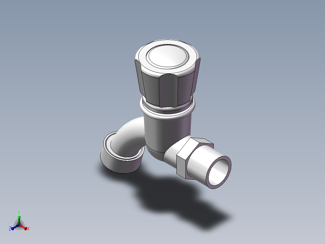 水龙头模型正等轴测图
