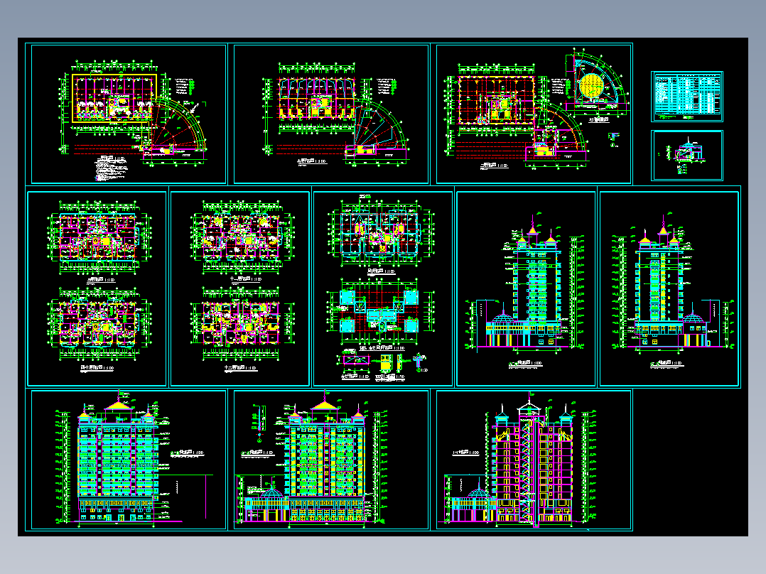 多层住宅平立面图