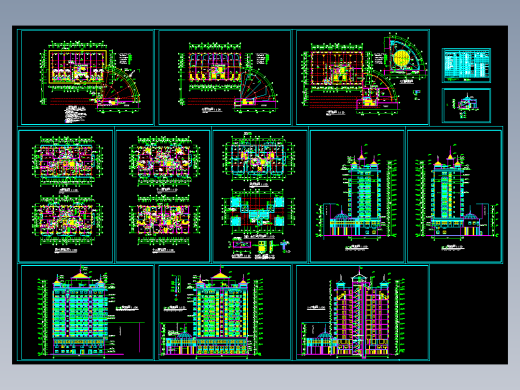 多层住宅平立面图