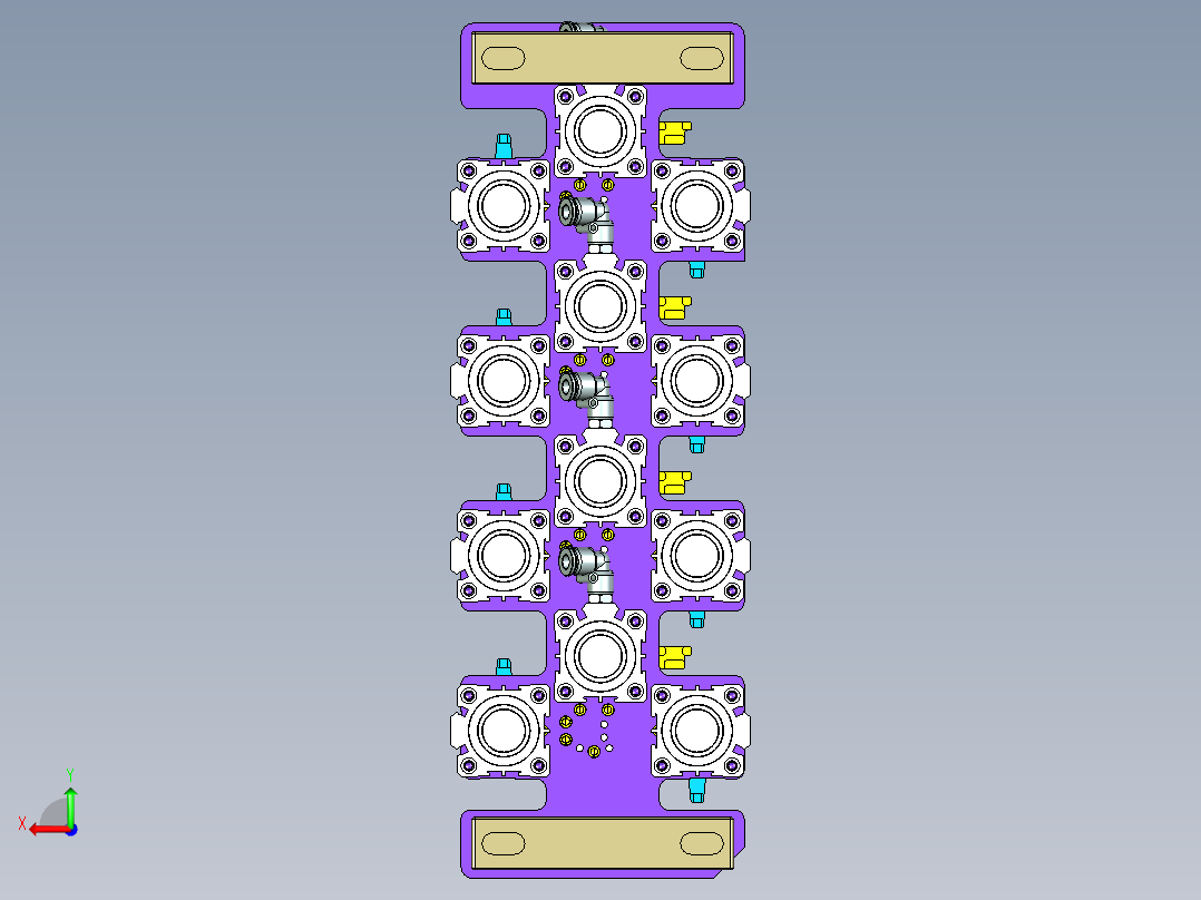 A00-0688-小零件CNC工装夹具三维模型CNC2反面及内腔结构加工治具-20200630后视图