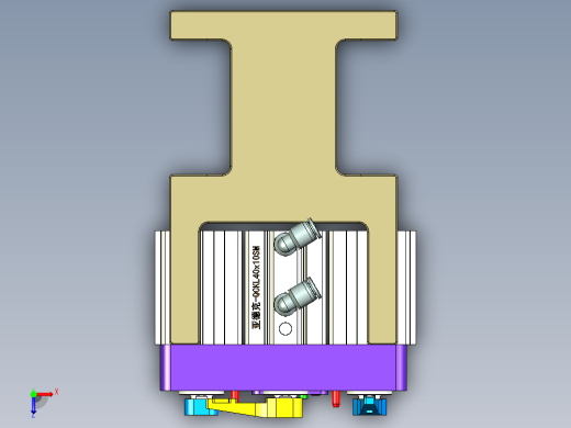 A00-0688-小零件CNC工装夹具三维模型CNC2反面及内腔结构加工治具-20200630俯视缩略图