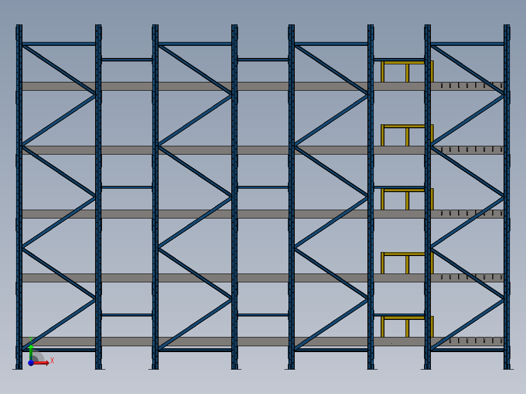 插入式管材存储架 1469281前视图