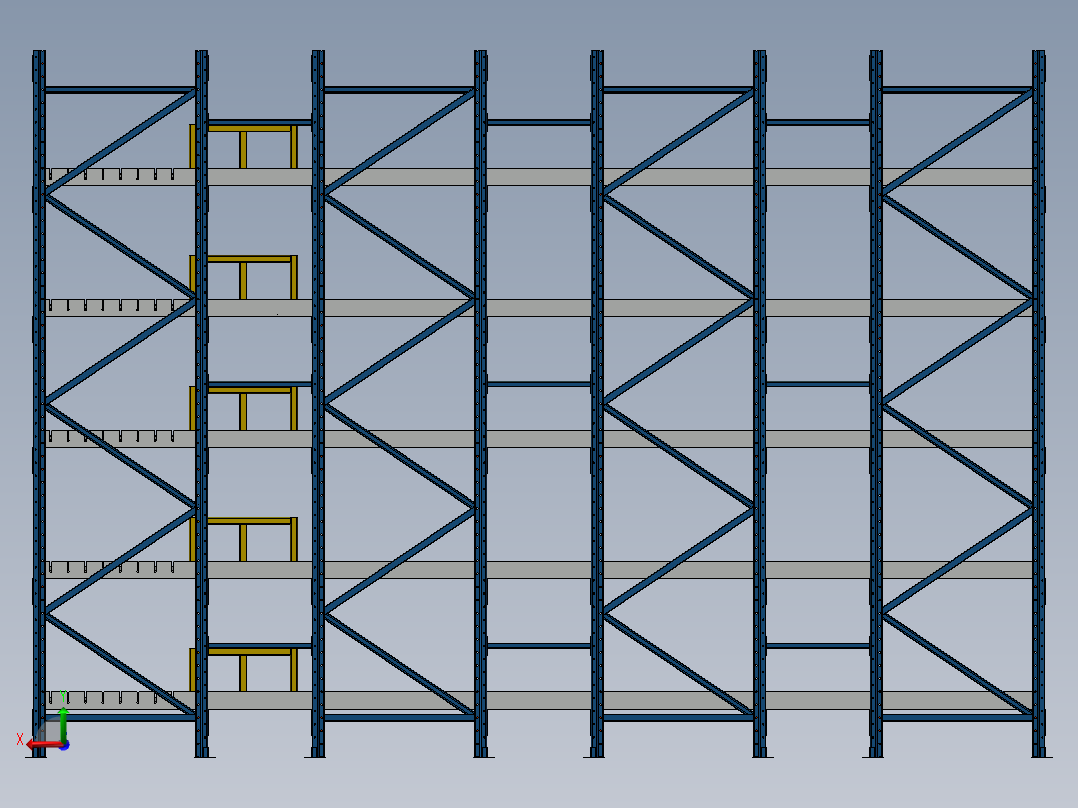 插入式管材存储架 1469281后视图