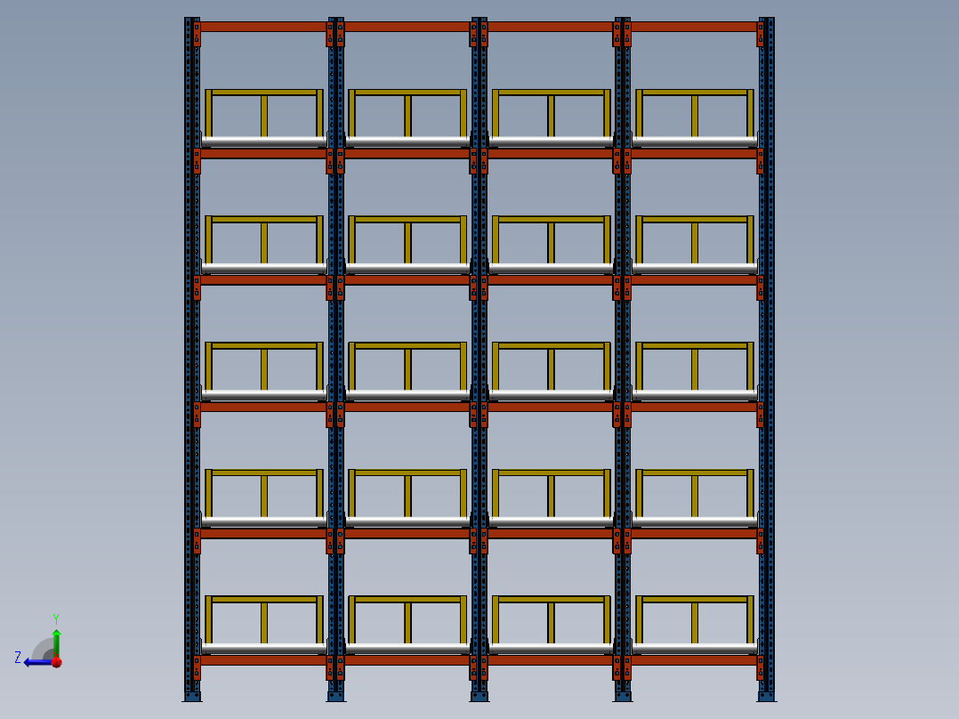 插入式管材存储架 1469281右视图
