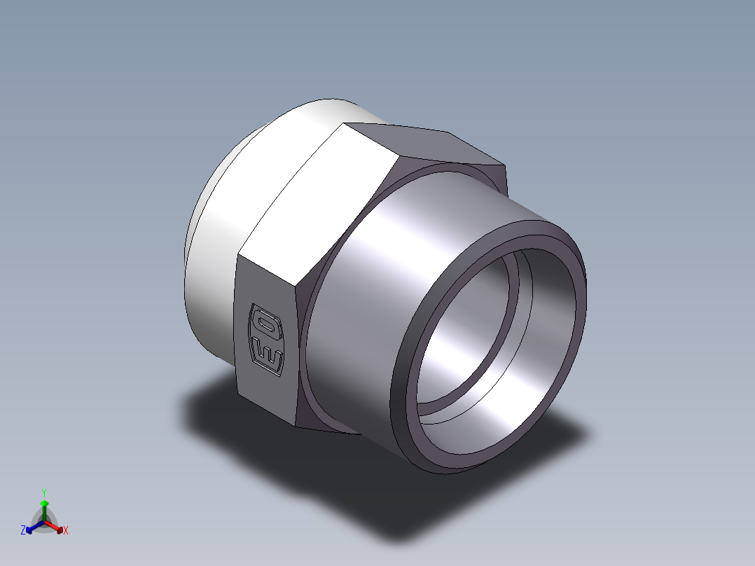 焊接直接头、1CW-30-25正等轴测图