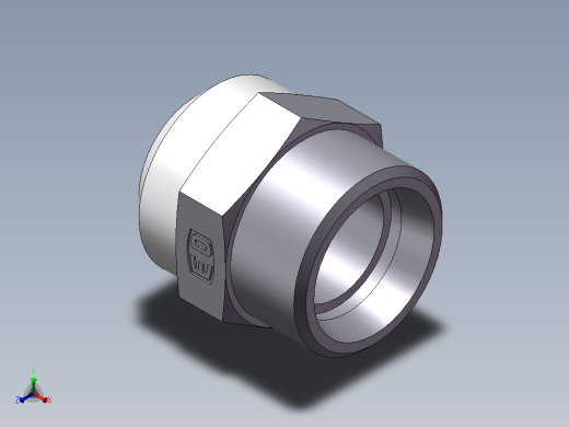 焊接直接头、1CW-30-25正等轴测缩略图