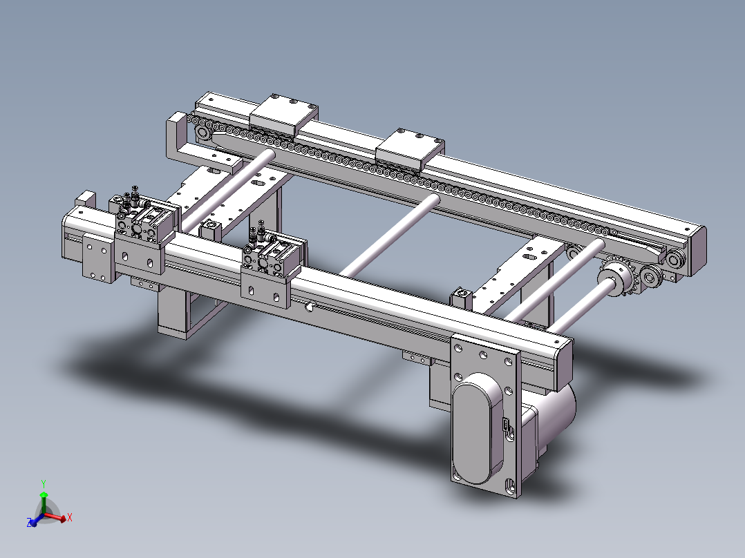0.683米0.238米双皮带机构